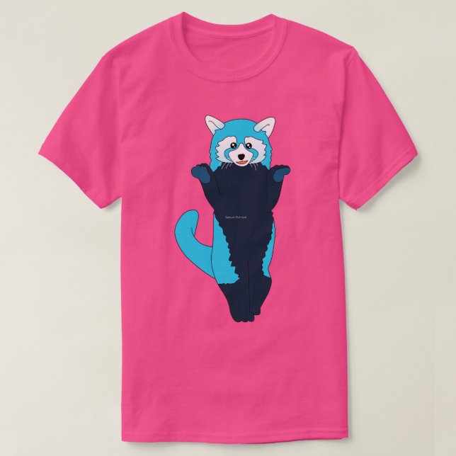 T-shirt Panda rouge bleu 2 (Design devant)