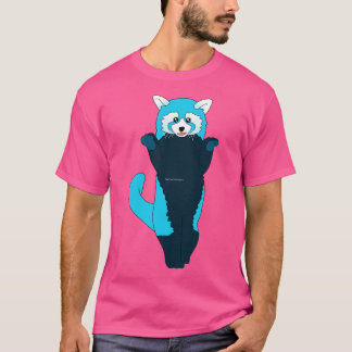 T-shirt Panda rouge bleu 2