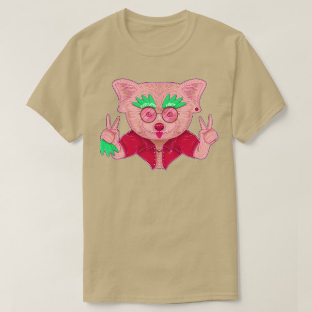 T-shirt panda rouge cool 1 (Design devant)
