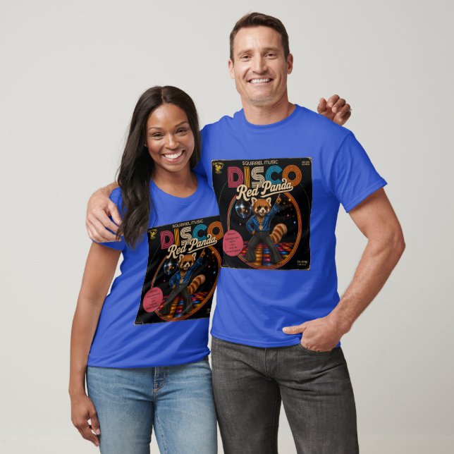 T-shirt Panda Rouge Disco (Unisexe)