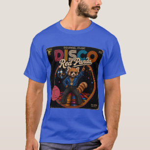 T-shirt Panda Rouge Disco