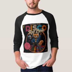 T-shirt Panda Rouge Disco