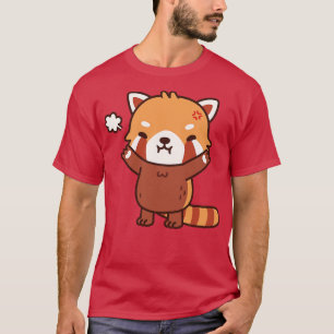 T-shirt Panda Rouge En Colère Mais Encore Mignonne