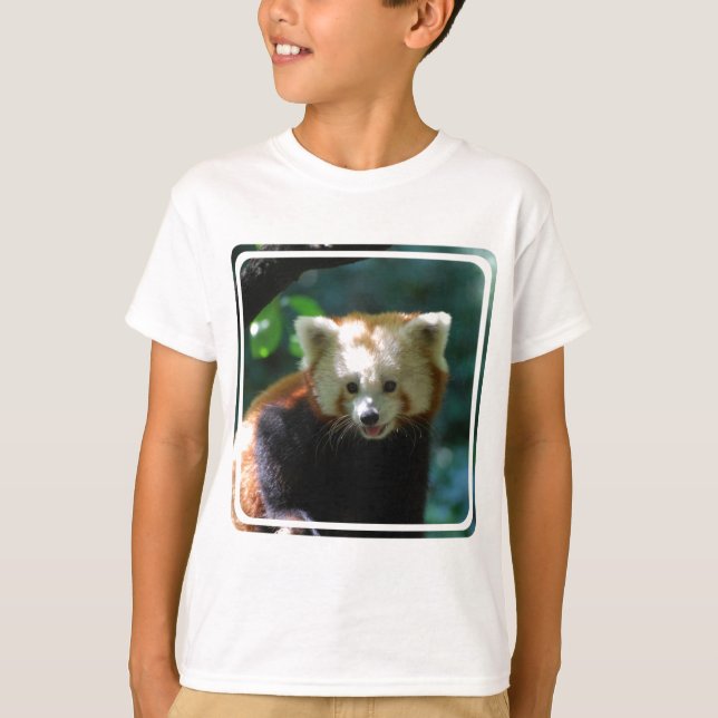 T-shirt Panda rouge extraordinaire (Devant)