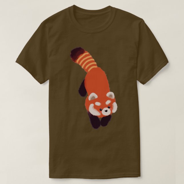 T-shirt Panda rouge mignon 18 (Design devant)