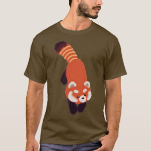 T-shirt Panda rouge mignon 18