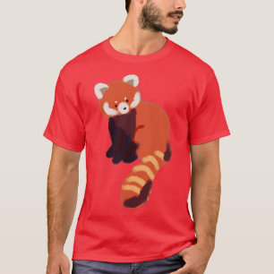 T-shirt Panda rouge mignon 23