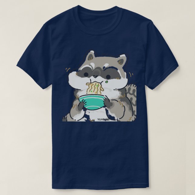 T-shirt panda rouge mignon 26 (Design devant)