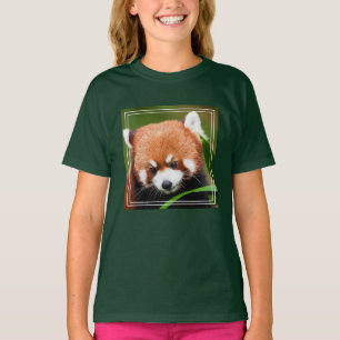 T-shirt Panda rouge mignonne