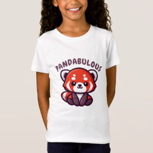 T-Shirt Panda rouge mignonne