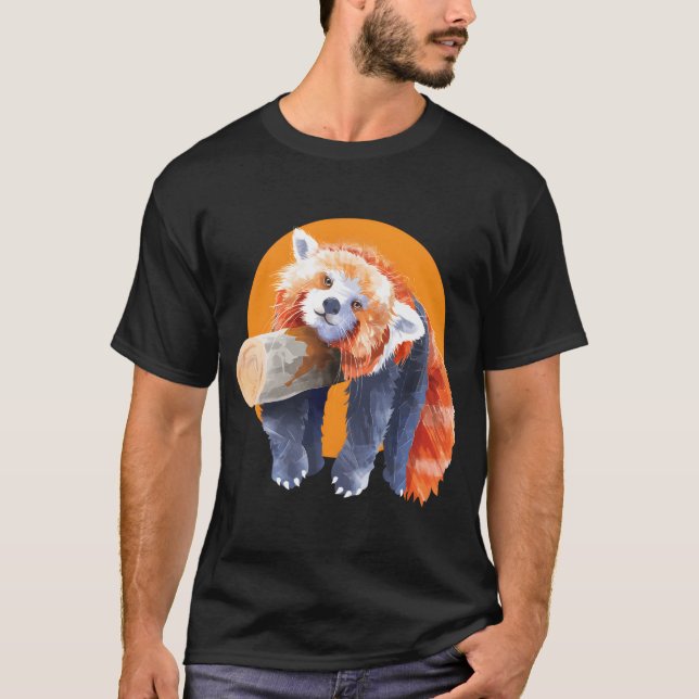 T-shirt Panda Rouge Panda Rouge Panda Rouge (Devant)