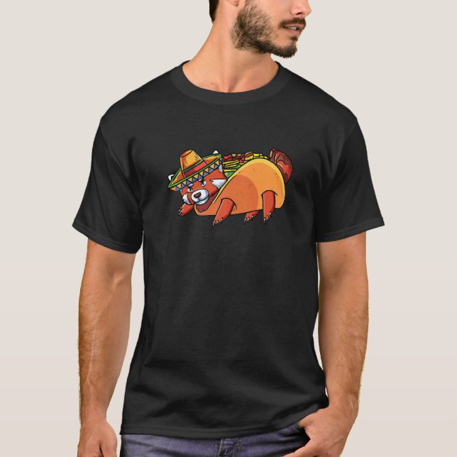 T-shirt Panda Rouge Panda Rouge Taco (Devant)
