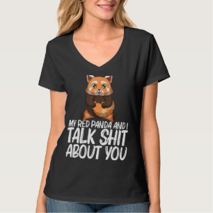 T-shirt Panda Rouge Pour Hommes Femmes Garçons Filles Enfa