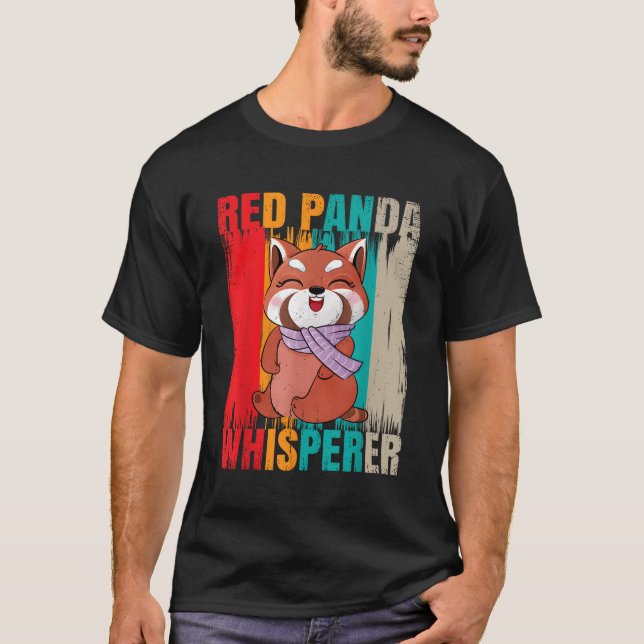T-shirt Panda rouge Whisperer Pandas rouges (Devant)