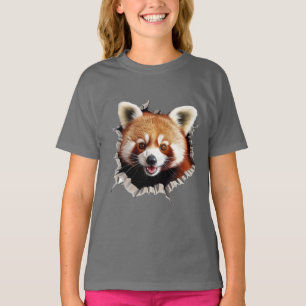 T-shirt Panda roux