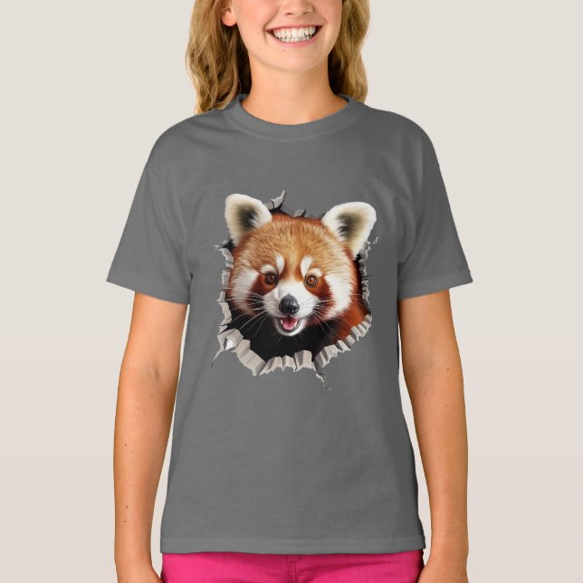 T-shirt Panda roux (Devant)