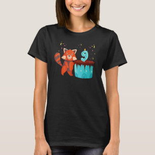 T-shirt Panda roux 9e anniversaire Pandas roux Animal Gr