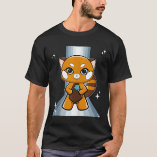T-shirt Panda roux avec sceptre