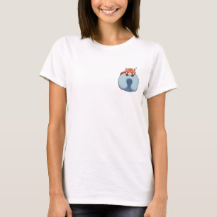 T-shirt Panda roux endormi
