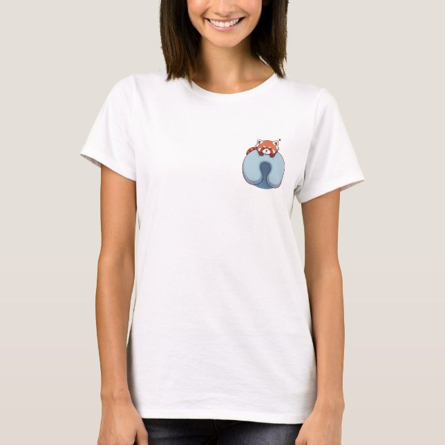 T-shirt Panda roux endormi (Devant)