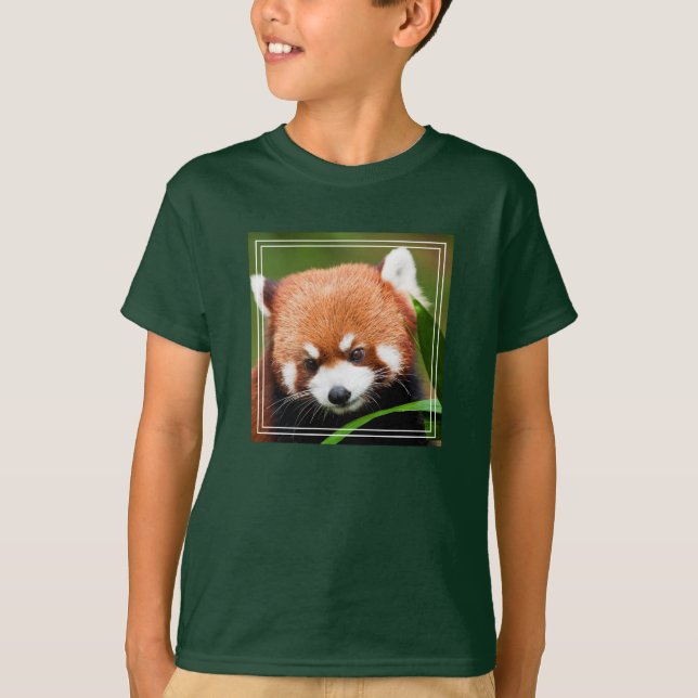 T-shirt Panda roux mignon (Devant)