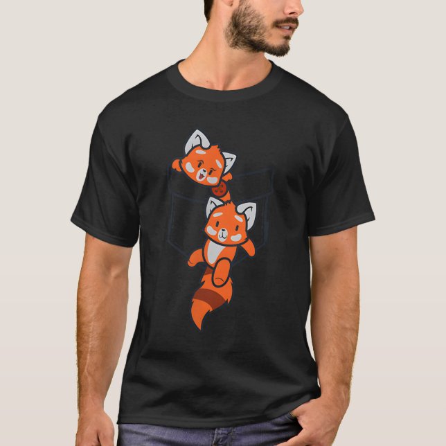 T-shirt Panda roux Panda roux Panda roux (Devant)