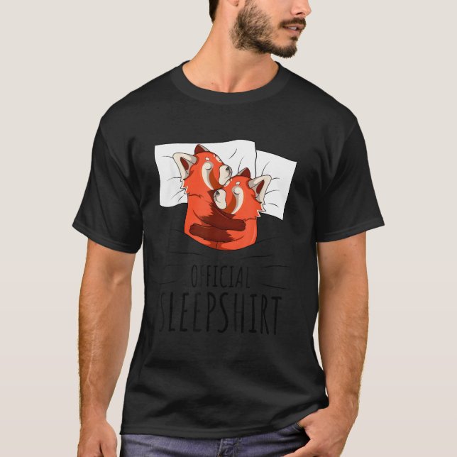 T-shirt Panda roux sommeil officiel (Devant)