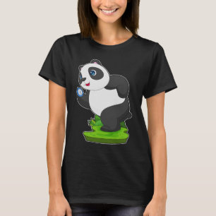 T-shirt Panda Runner Stopwatch Running
