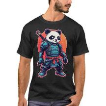Panda Samurai Robot Style unique Cyberpunk Animal