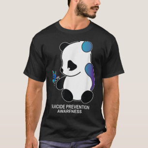 T-shirt Panda Semicolon Butterfly Suicide Prevention Aware