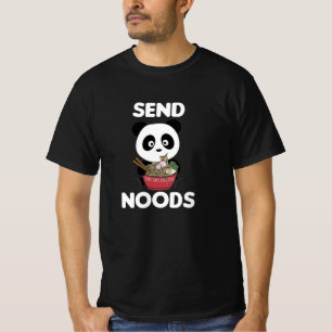 T-shirt Panda Send Noods Ramen Cute Kawaii Noodle