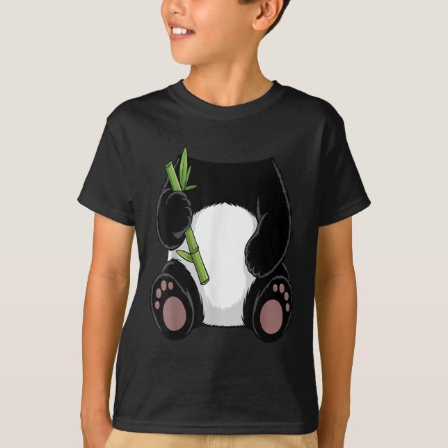 T-shirt Panda Shirt Adult Kids Men Women Panda Bear Costum (Devant)