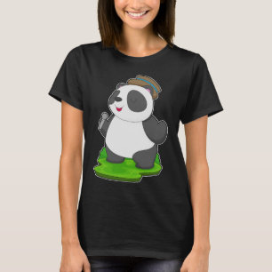 T-shirt Panda Singer Microphone