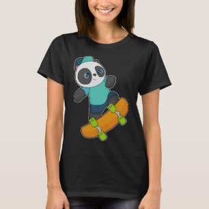 T-shirt Panda Skateboard