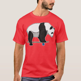 T-shirt Panda Skateboard