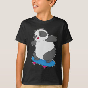 T-shirt Panda Skateboard