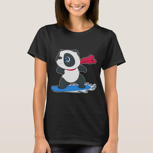 T-shirt Panda Snowboard (Devant)