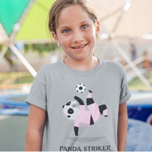 T-shirt Panda Soccer Striker Football Féminin 