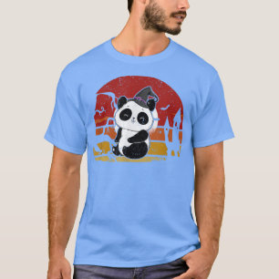 T-shirt Panda Sorcière Drôle Mignon Halloween Ours Gardien