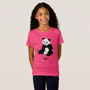 T-Shirt Panda souriant mignon sur mesure
