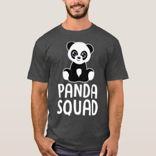 T-shirt PANDA SQUAD Cute Panda Lover Gift Toddlers Girls