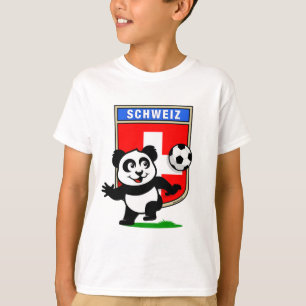 T-shirt Panda Suisse de football