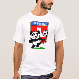 T-shirt Panda suisse de football (chemises légères)