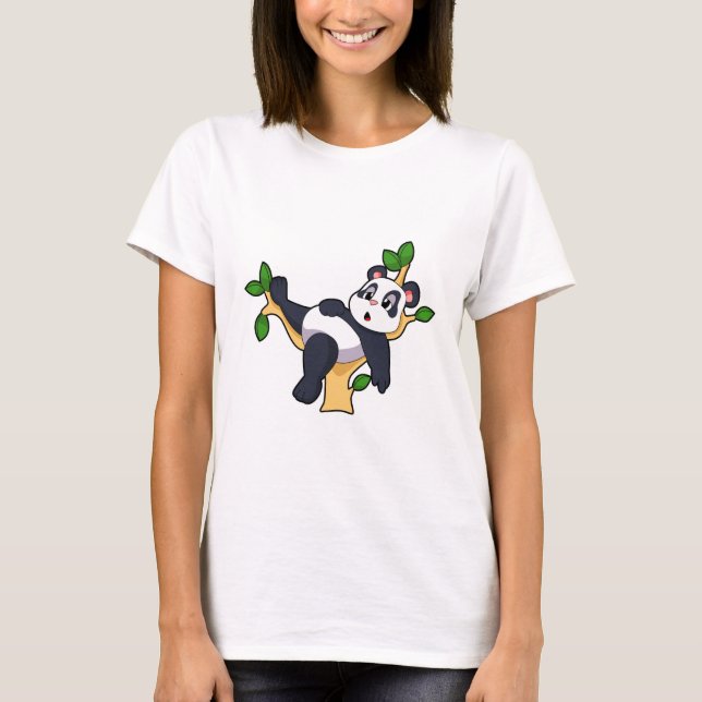 T-shirt Panda sur arbre (Devant)