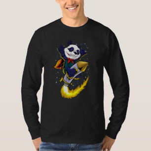 T-shirt Panda Sur Rocket Space Triste Esthétique Edgy Stre