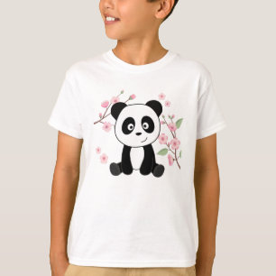 T-shirt Panda Sweet Animaux Pour Enfants Kawaii Pandas