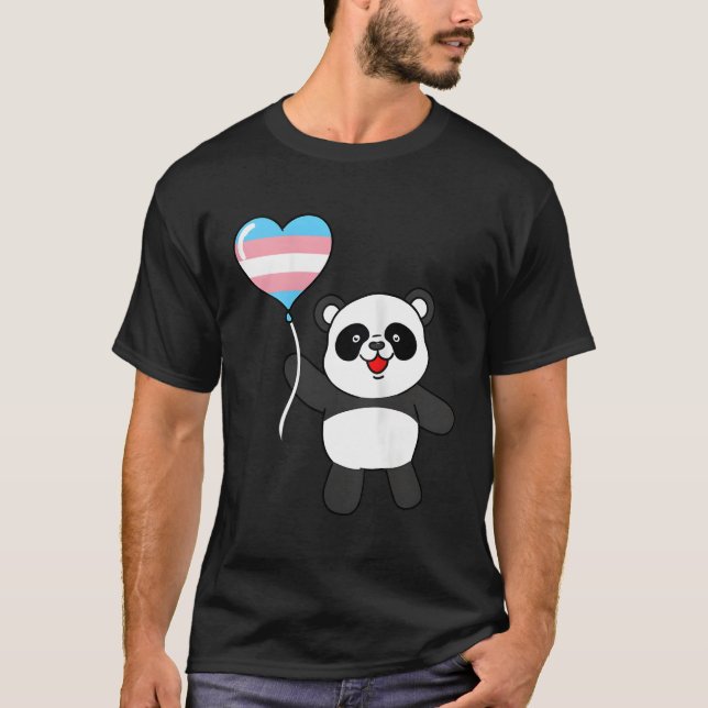 T-shirt Panda Trans Fierté Le Ballon (Devant)