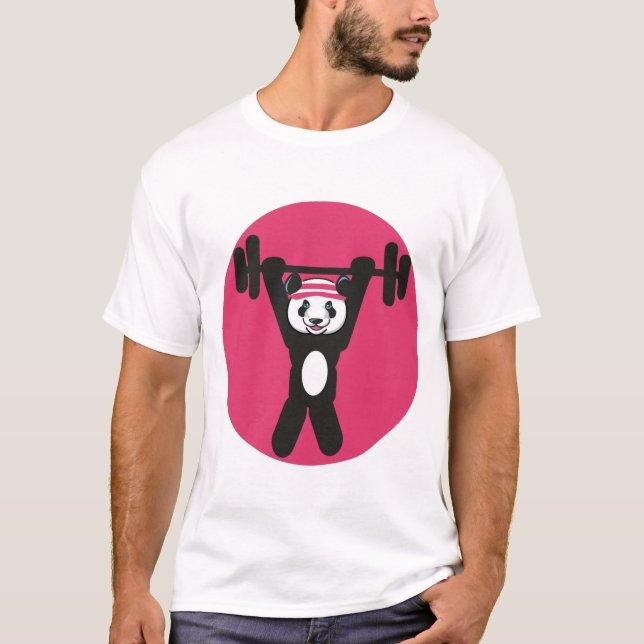 T-shirt Panda Travailler (Devant)