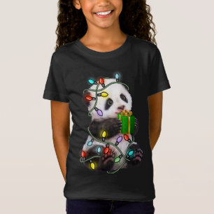 T-Shirt Panda Tree Flammes de Noël Les Noël