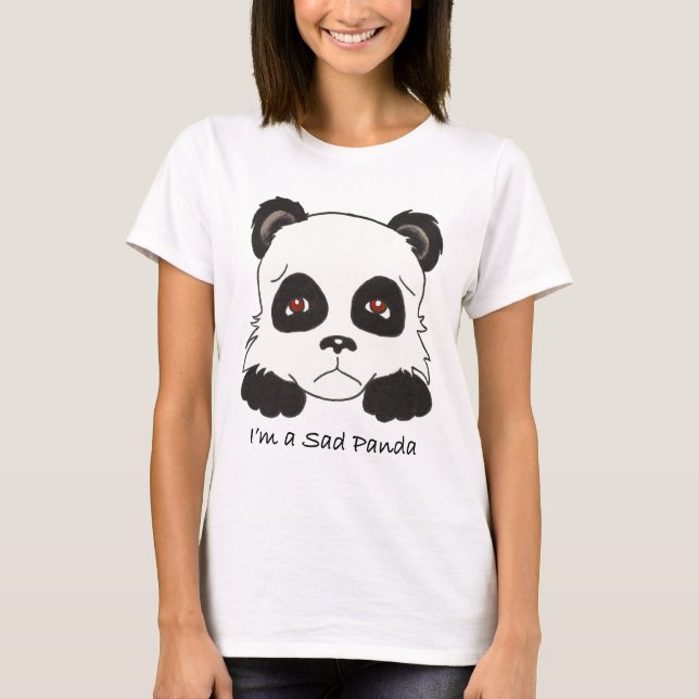 T-shirt Panda triste (Devant)
